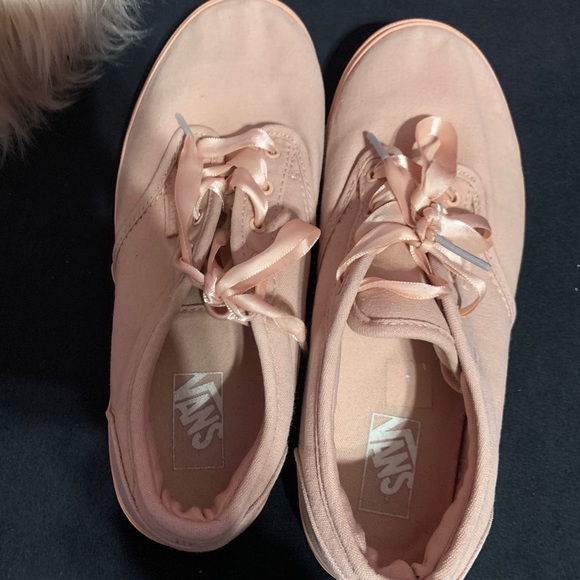 pink silk vans